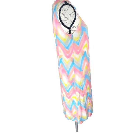 Missoni Sleeveless Shift Dress Size EU38 US XS Multicolored Zigzag Print - Picture 3 of 12